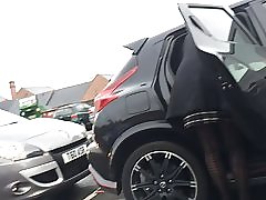 Co op automobilių stovėjimo milf karšto kojų